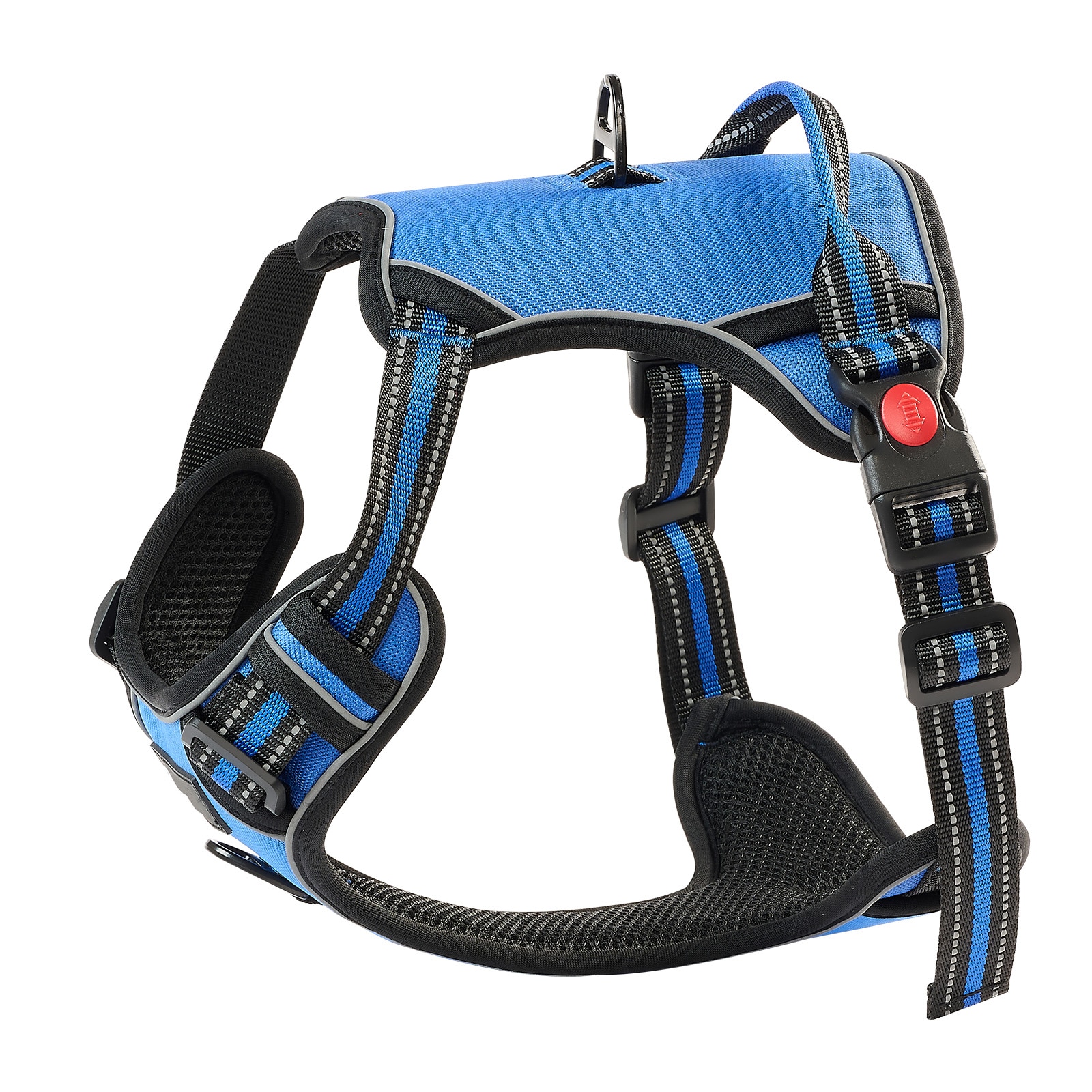 Dog Harness For Large Dogs No Pull Adjustable Dog Vest Pet Harness With Leash_voghion.com